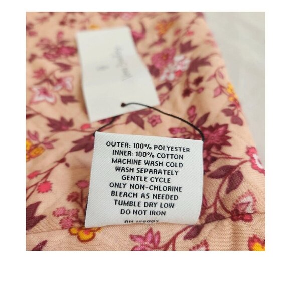 Vera Bradley Teddy Fleece Loop Scarf Infinity Blush Fig Flower Deep Pink. New - Picture 9 of 10